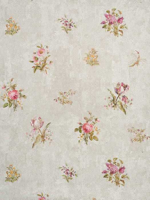 Braquenie Fleurs Anciennes Beige Wallpaper Sample BP340001