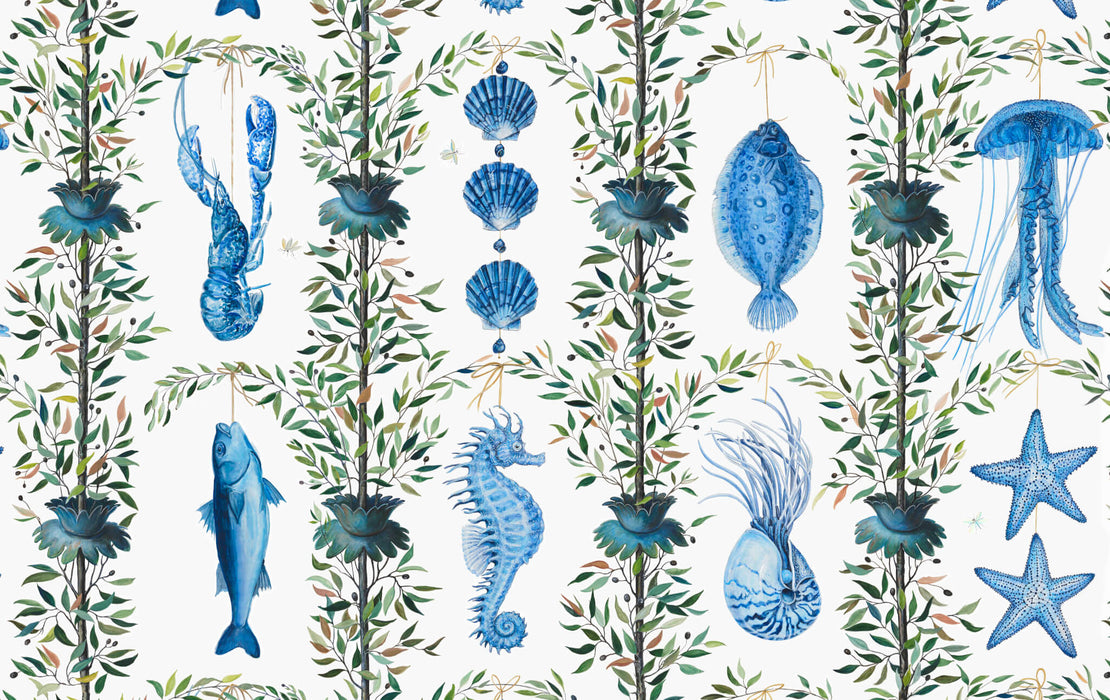 Pierre Frey Bonne Peche Bleu Wallpaper FP438001