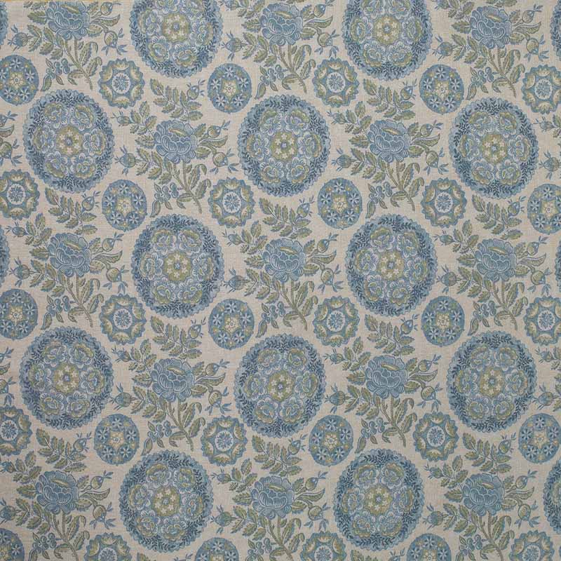 Marvic Textiles Orissa Vieux Bleu Fabric 6221-2