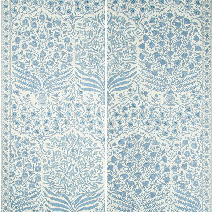 Lee Jofa Sameera Paper Blue/Indigo Wallpaper Sample P2017100.515.0