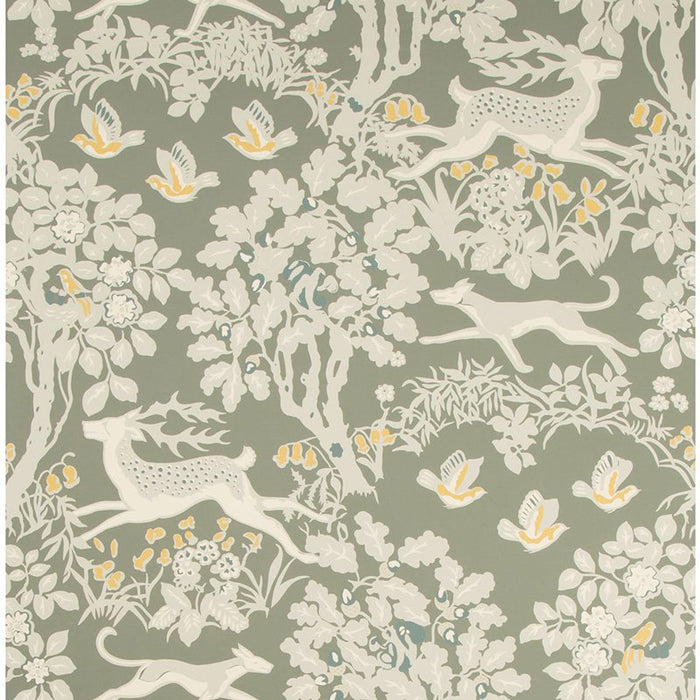 Lee Jofa Mille Fleur Wp Silver Wallpaper Sample P2017104.114.0