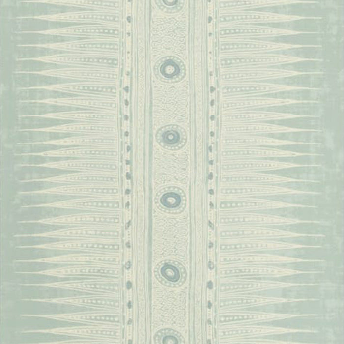 Lee Jofa Indian Zag Paper Aqua Wallpaper Sample P2018107.135.0