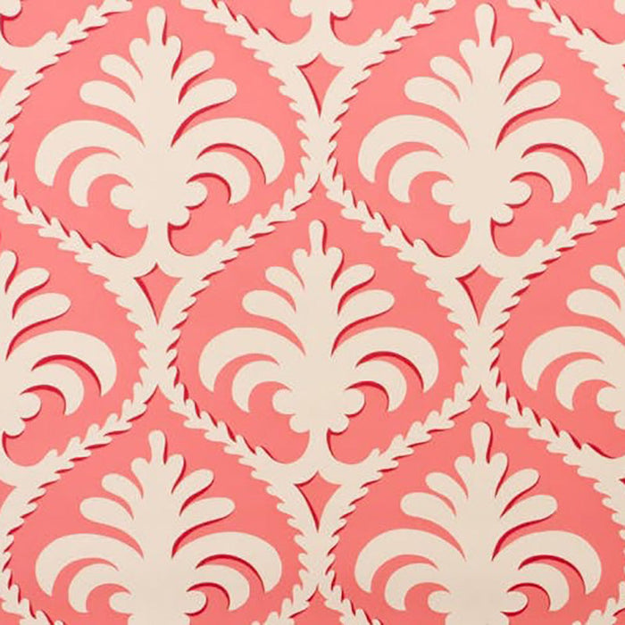 Brunschwig & Fils Palmette Coral Wallpaper Sample P8012103.12.0