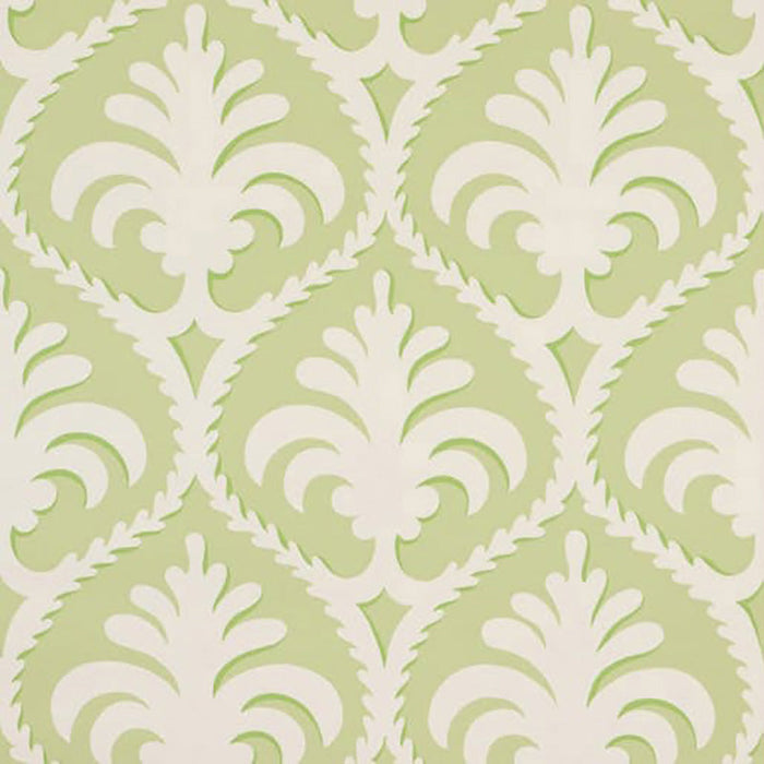 Brunschwig & Fils Palmette Green Wallpaper Sample P8012103.3.0