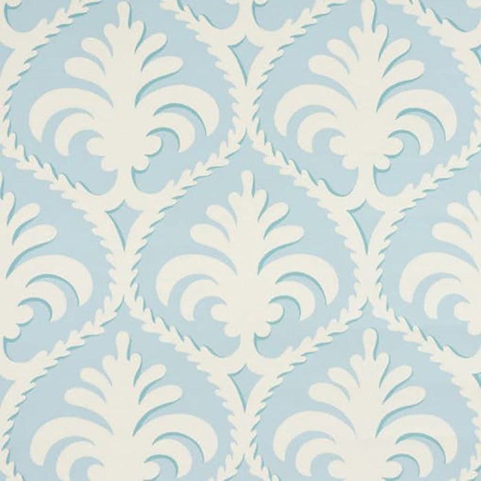 Brunschwig & Fils Palmette Aqua Wallpaper Sample P8012103.513.0