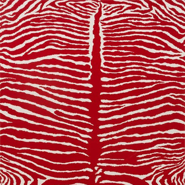 Brunschwig & Fils Le Zebre Red Wallpaper Sample P8014100.19.0