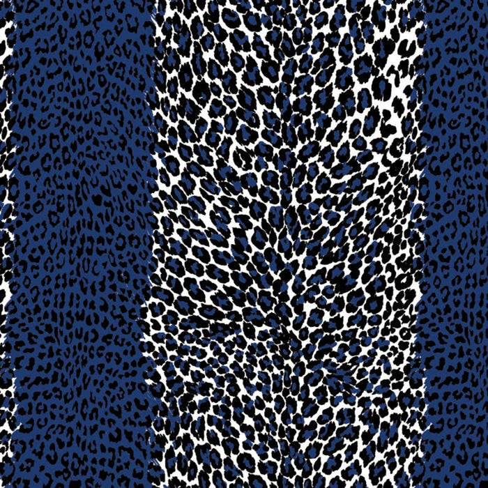 Brunschwig & Fils Leopard Blue Wallpaper Sample P8015103.5.0