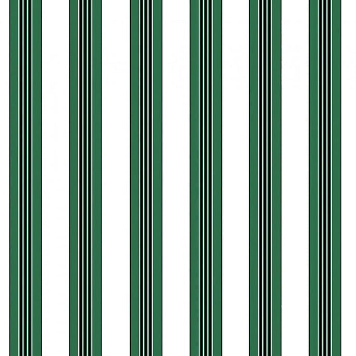 Brunschwig & Fils Rayure Lione Emerald Wallpaper Sample P8015104.53.0