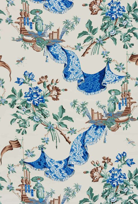 Le Manach Hankeou Bleu Wallpaper LP109001