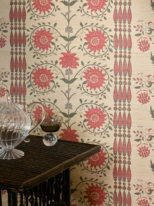 Braquenie Les Arcades-Albertine Rouge Wallpaper BP348001