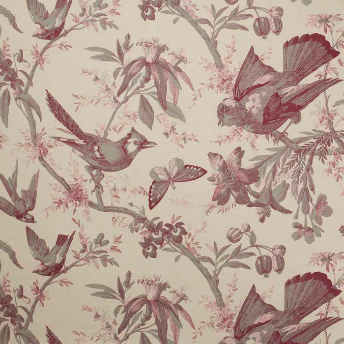 Marvic Textiles Paradisiers Khaki/Rose Fabric 7707-8