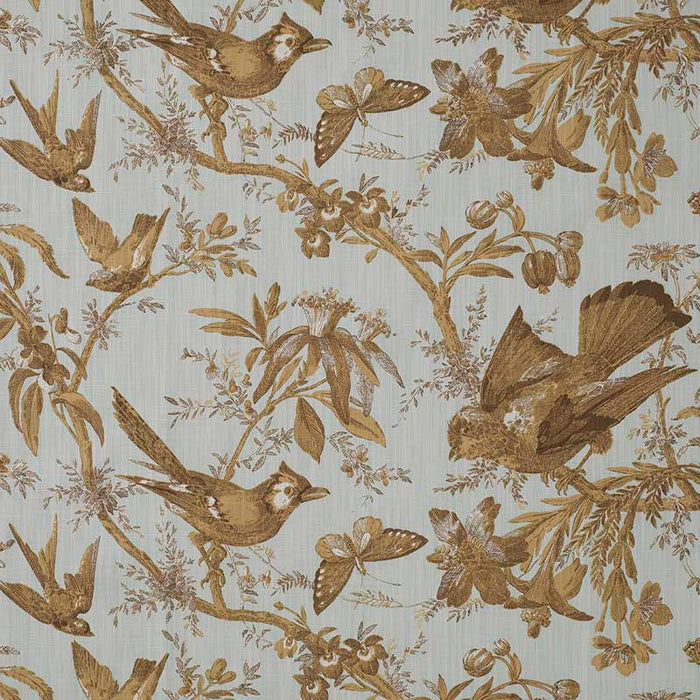 Marvic Textiles Paradisiers Tan/Eau De Nil Fabric Sample 7709-1