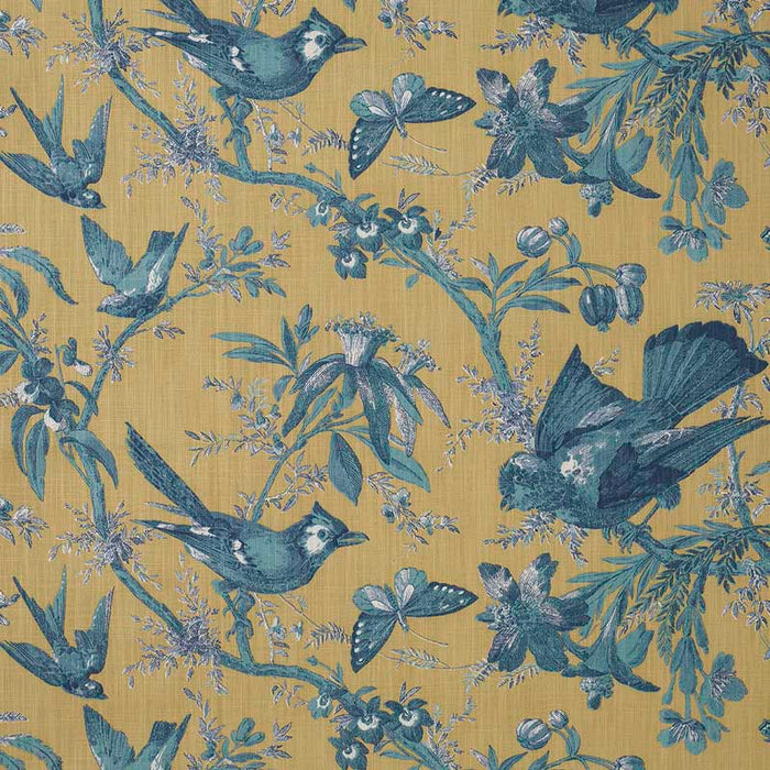 Marvic Textiles Paradisiers Azure/Maize Fabric 7709-3