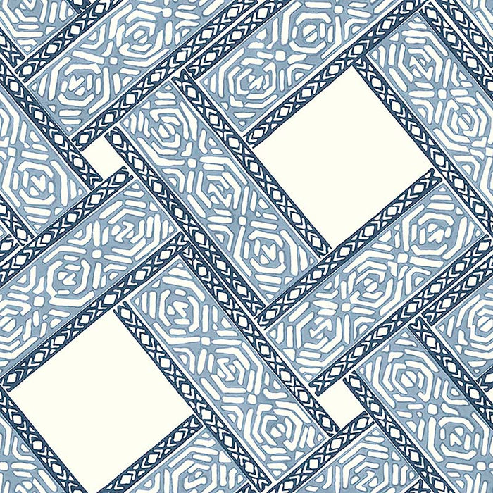 Galbraith & Paul Parquet Denim Wallpaper Sample