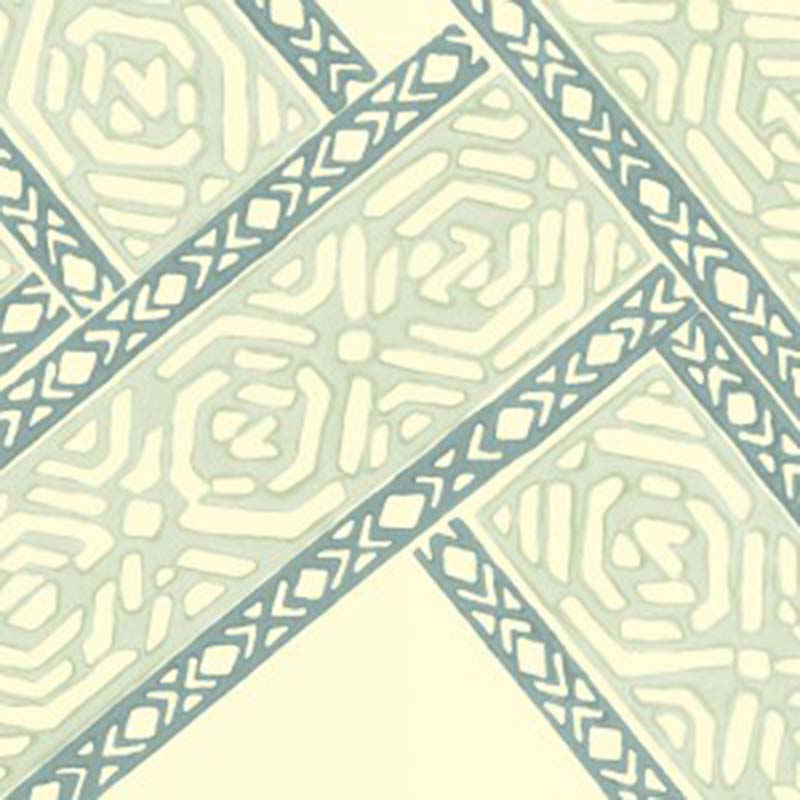 Galbraith & Paul Parquet Light Baby Blue Wallpaper Sample