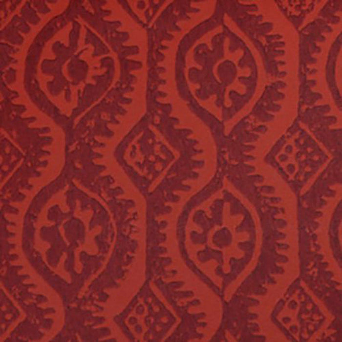 Lee Jofa Small Damask Red Wallpaper Sample PBFC-3509.19.0