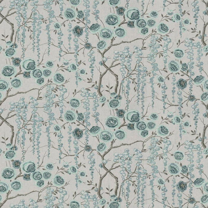 Kravet Basics Peonytree Aquamarine Fabric Sample PEONYTREE.511.0