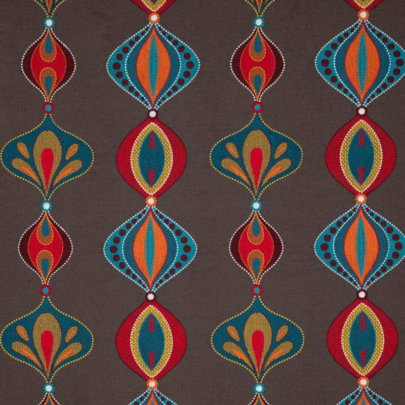 Baker Lifestyle Viva Teal/Spice Fabric Sample PF50471.1.0