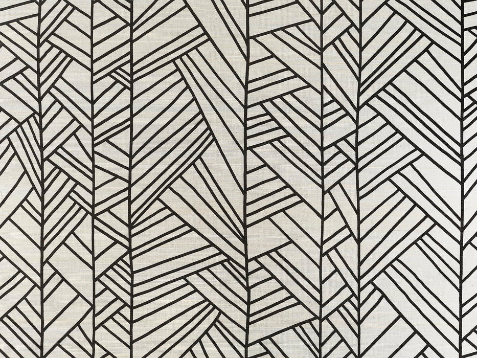 Pierre Frey Papyrus Noir Wallpaper Sample FP891004