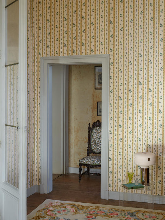 Braquenie Therese Citron Wallpaper Sample BP353002