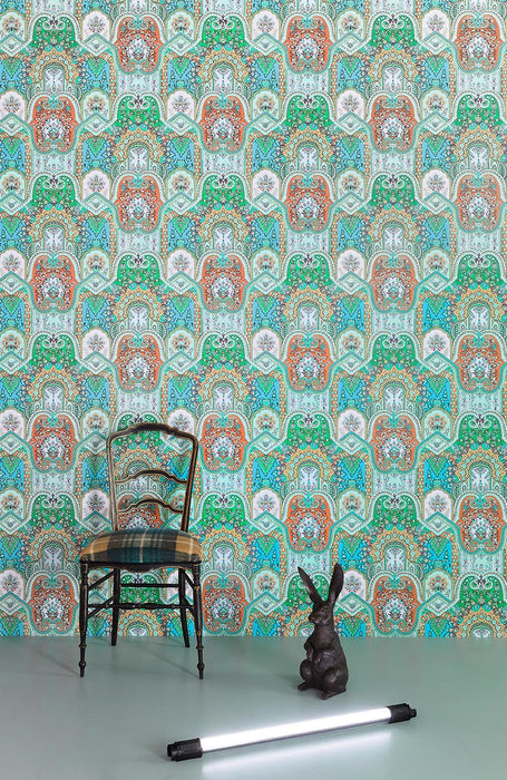 Pierre Frey Matriochka Chlorophylle Wallpaper Sample FP867001