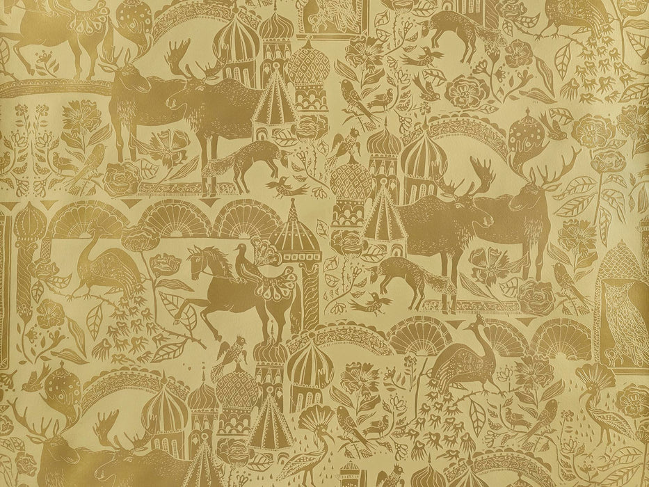 Pierre Frey Lossiny Metal Or Wallpaper Sample FP875001