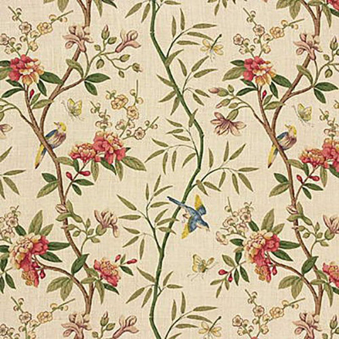 GP & J Baker Peony & Blossom Sage/Beige Fabric Sample R1368.2.0