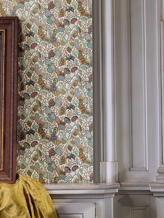 Braquenie Les Rivieres De L'Indus Jouy Wallpaper Sample BP366001