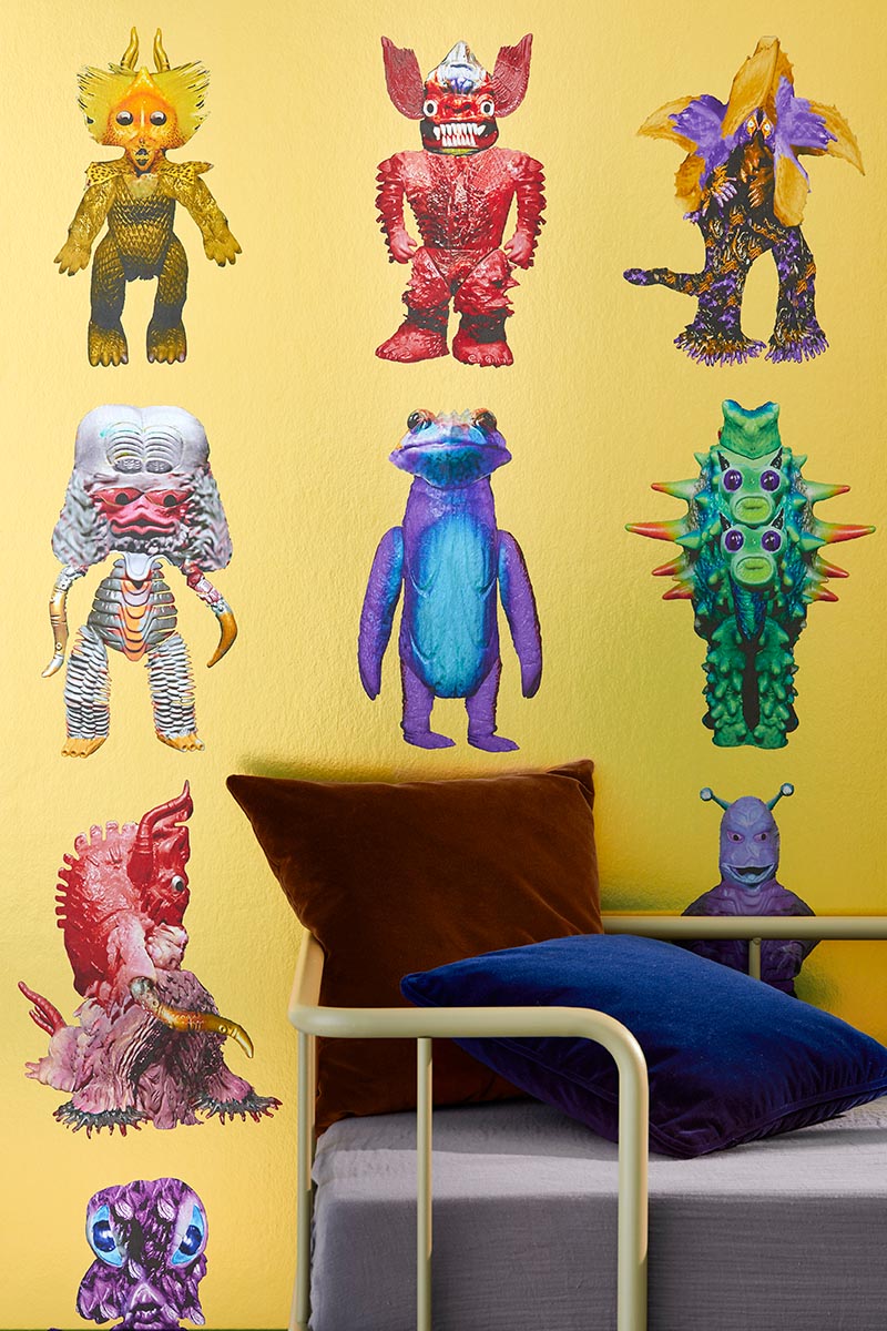 Pierre Frey Monster Family Gold Wallpaper FP588001