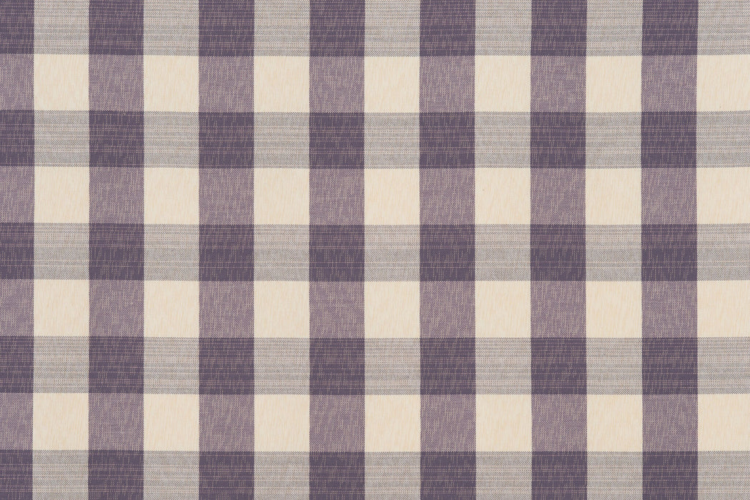 Le Manach Amalfi - Carreaux Prune Fabric L4348019