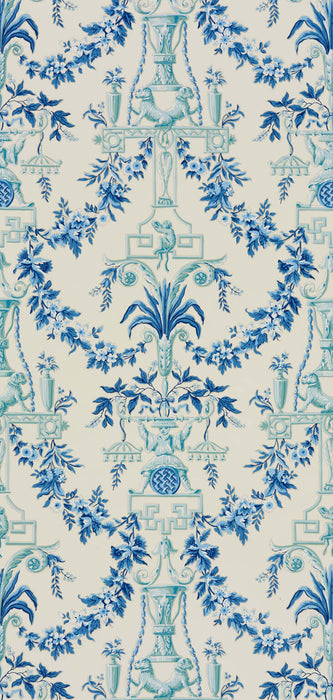 Le Manach Les Lions Bleu Wallpaper LP111002