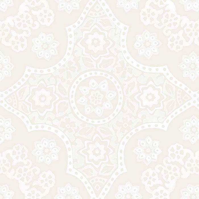 Galbraith & Paul Seville Medallion Alabaster Wallpaper Sample