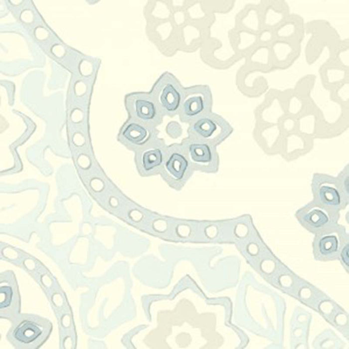 Galbraith & Paul Seville Medallion Glacier Wallpaper Sample