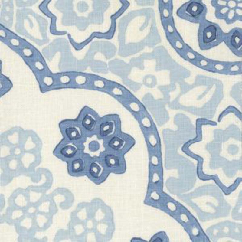 Galbraith & Paul Seville Medallion Harbor Fabric Sample