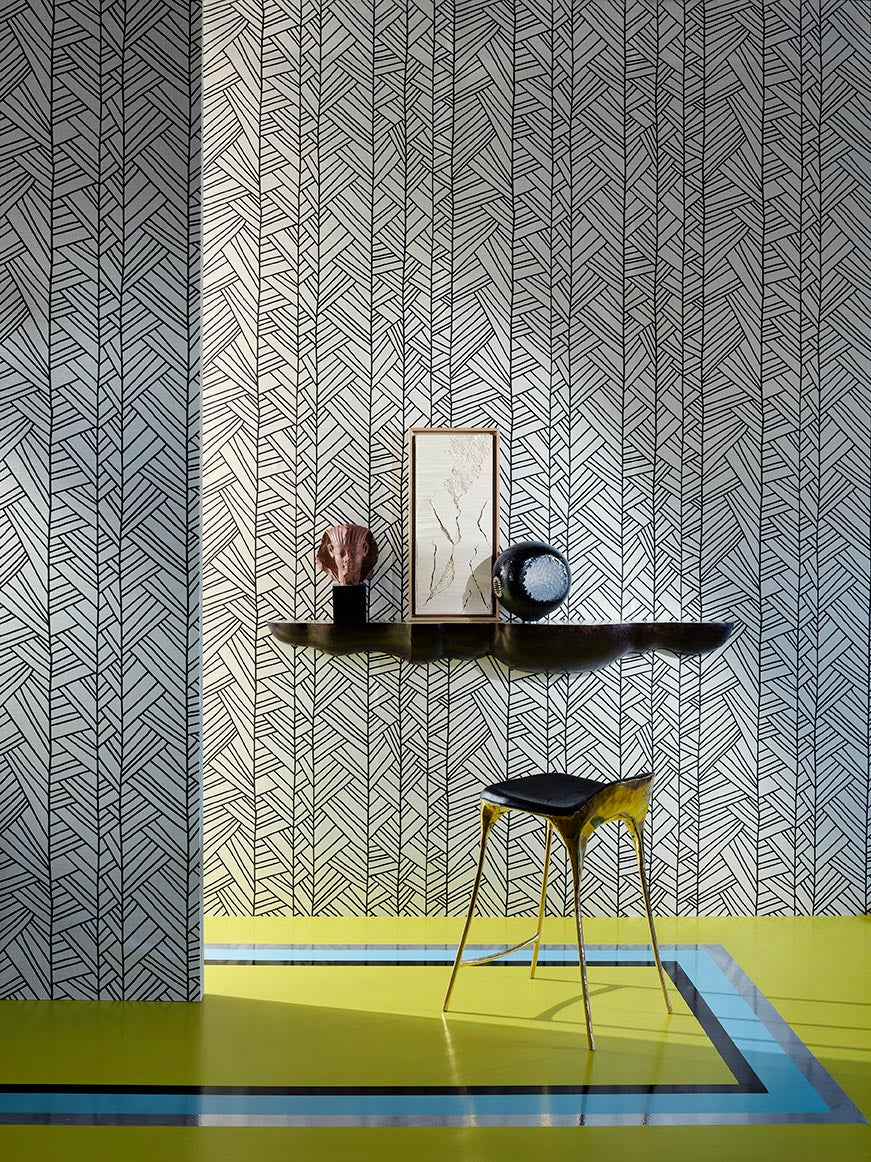 Pierre Frey Papyrus Mer Wallpaper Sample FP891003