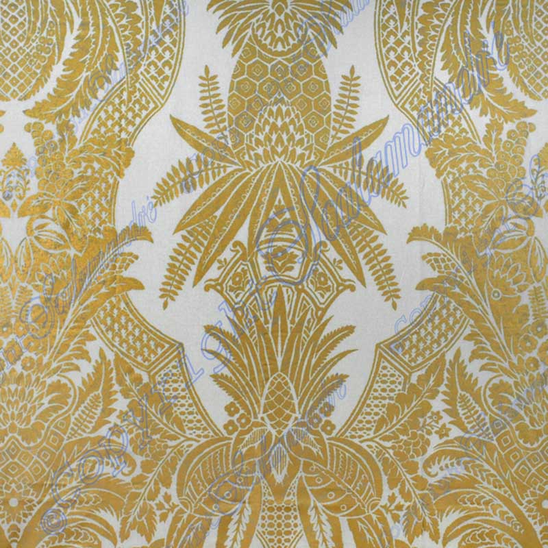 Colony East India Bianco / Oro Fabric Sample CL 000416482