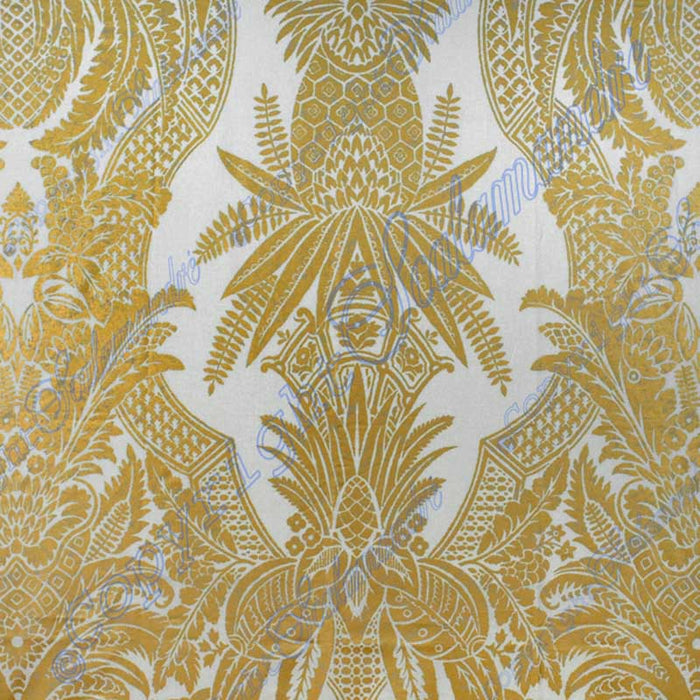 Colony East India Bianco / Oro Fabric Sample CL 000416482