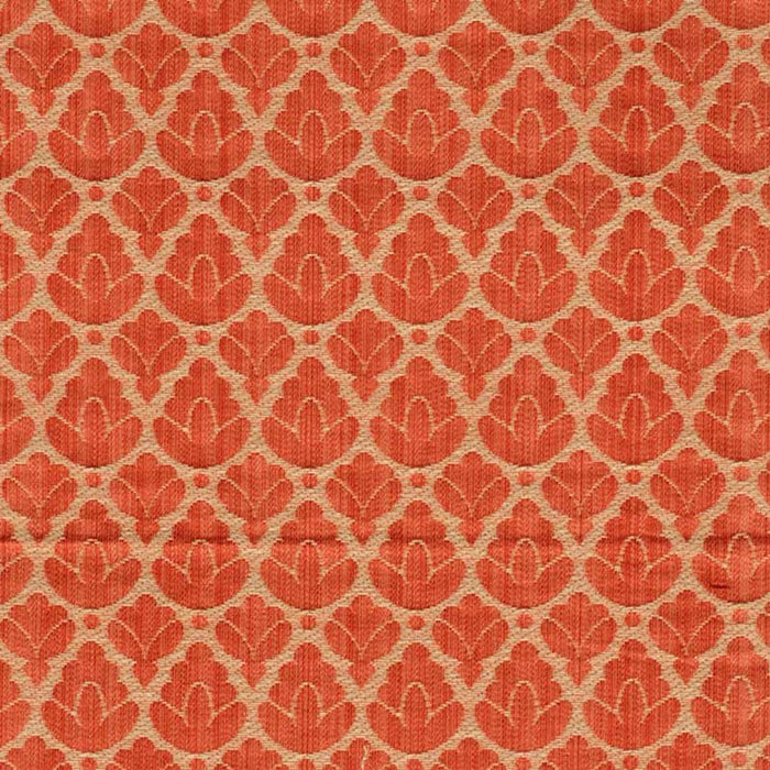 Colony Rondo Red & Linen Fabric Sample CL 001226714