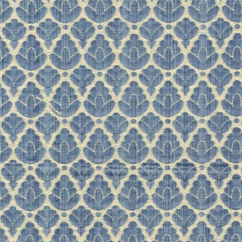 Colony Rondo Blue & Linen Fabric Sample CL 001726714