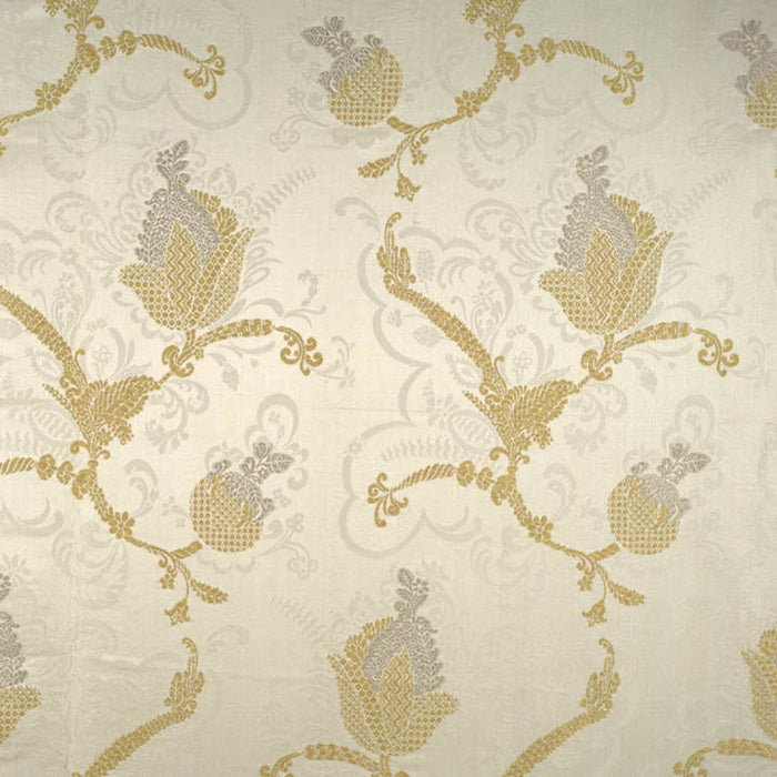 Colony Vivaldi Silver & Gold On Ivory Fabric Sample CL 000126715