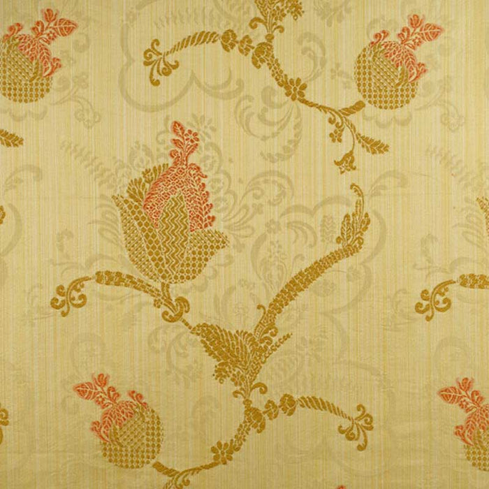 Colony Vivaldi Topaz & Gold On Yellow Fabric Sample CL 000226715