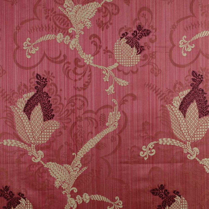 Colony Vivaldi Plum & Linen On Wine Fabric Sample CL 000726715