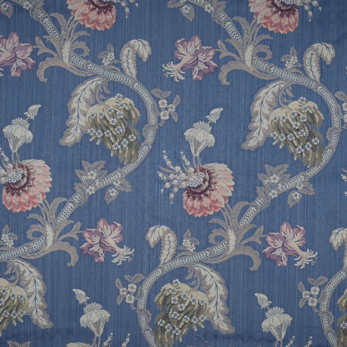 Colony Rocaille Multi On Blue Fabric Sample CL 000626721