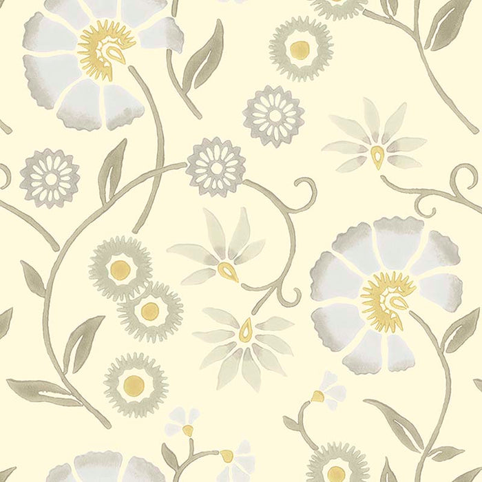 Galbraith & Paul Spring Garden Dove Gray Wallpaper Sample