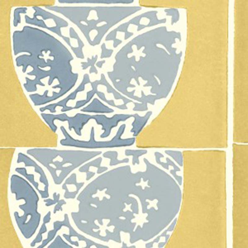 Galbraith & Paul Stacked Pots Fin Wallpaper Sample