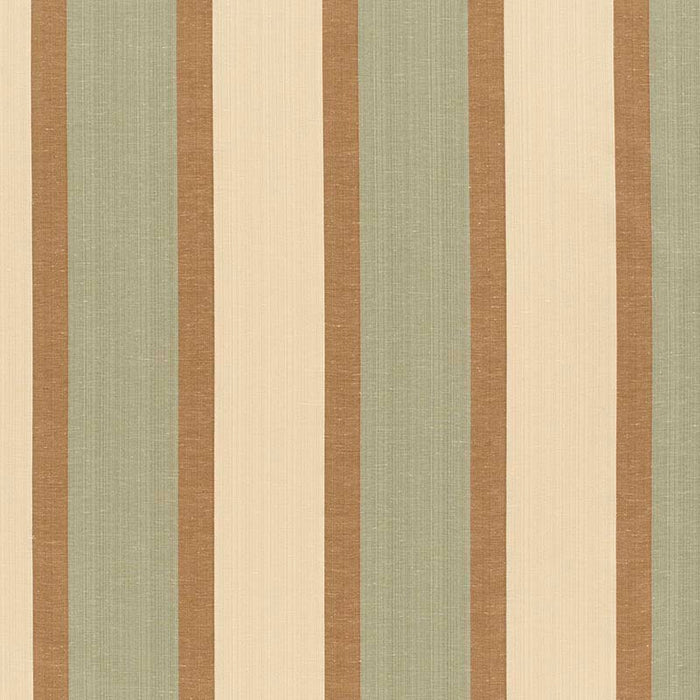 Templeton Waverly Stripe Brown/Teal Fabric Sample T1022-02