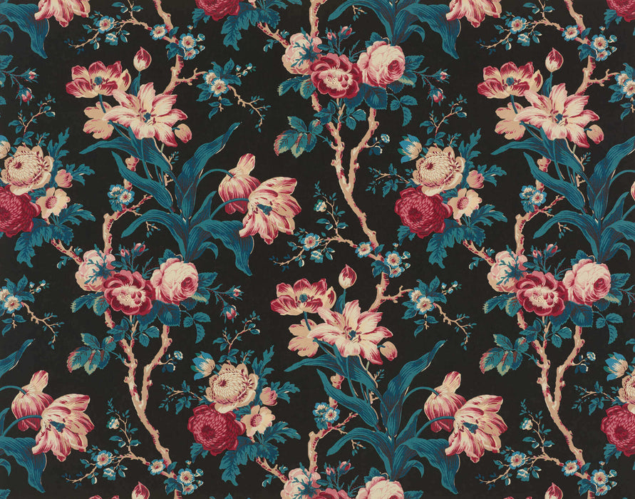 Braquenie Imperatrice Eugenie Noir Wallpaper Sample BP319003