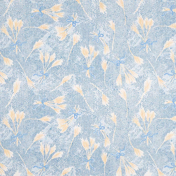 Templeton Fortuna Sky Blue/Wheat Fabric Sample T3003-01