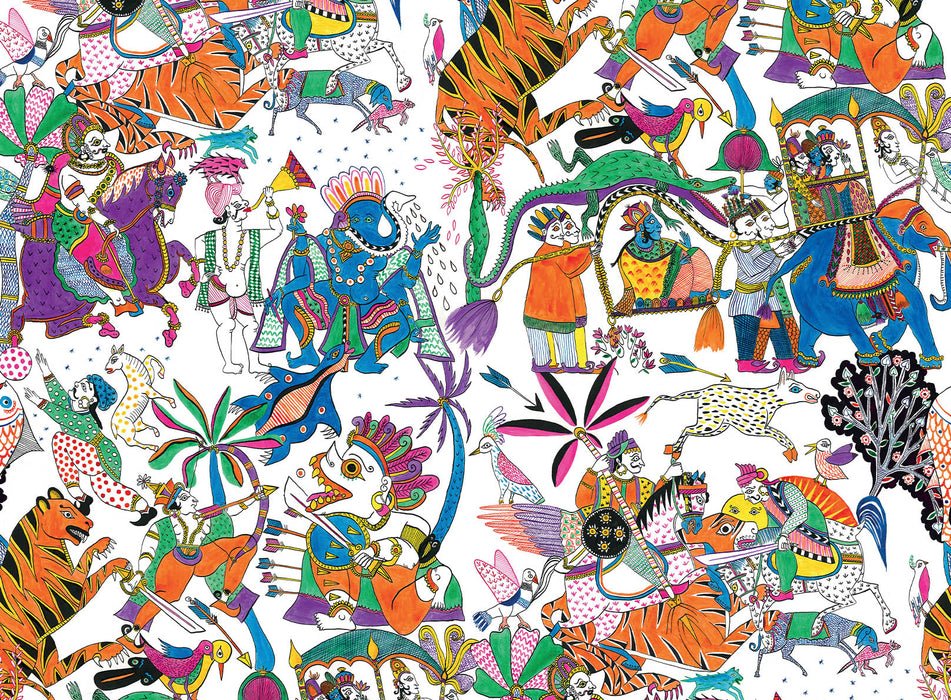 Pierre Frey Ganesh Multicolore Wallpaper FP483001