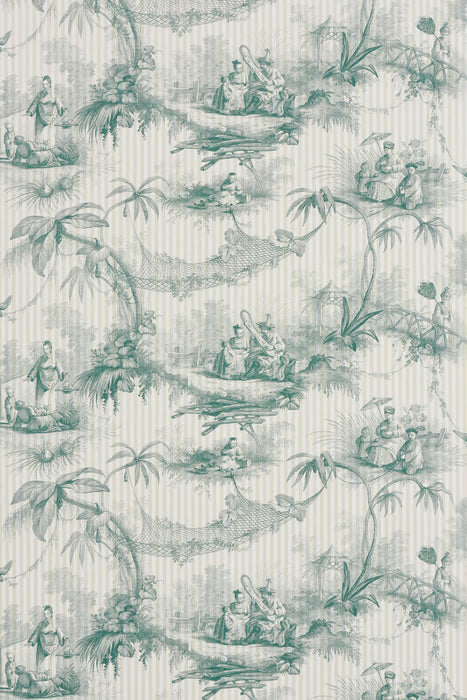 Braquenie Les Ombrelles Vert Wallpaper Sample BP326002